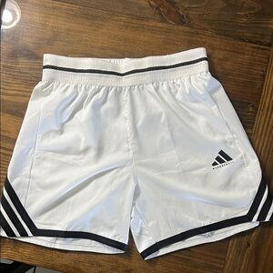 Adidas Crazylite Women’s Basketball White Shorts with Black Logo